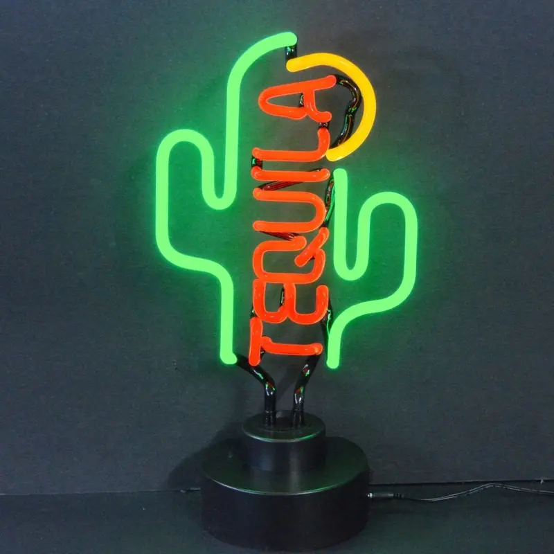 Neonetics Tequila Cactus Neon Sculpture