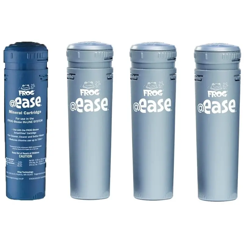 4 Pack - FROG @ease In-Line Spa SmartChlor Sanitizing Cartridge + Mineral Cartridge