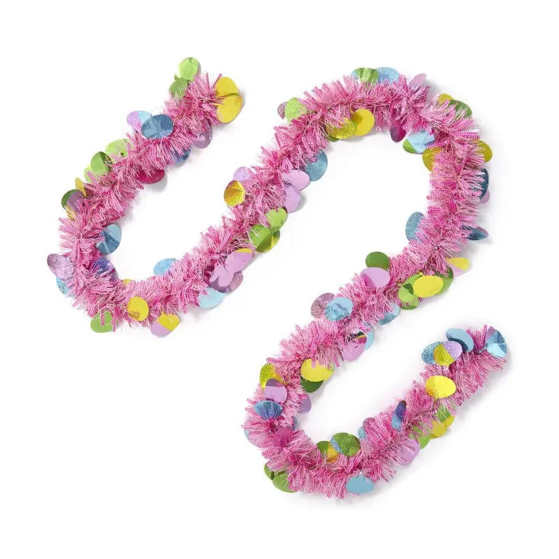 9' Easter Egg Tinsel Garland