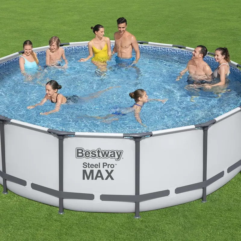 Bestway Steel Pro MAX 16' x 48" Frame Above Ground Swimming Pool Set