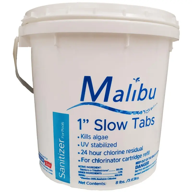 Malibu 1" Slow Tabs Sanitizer for Pools