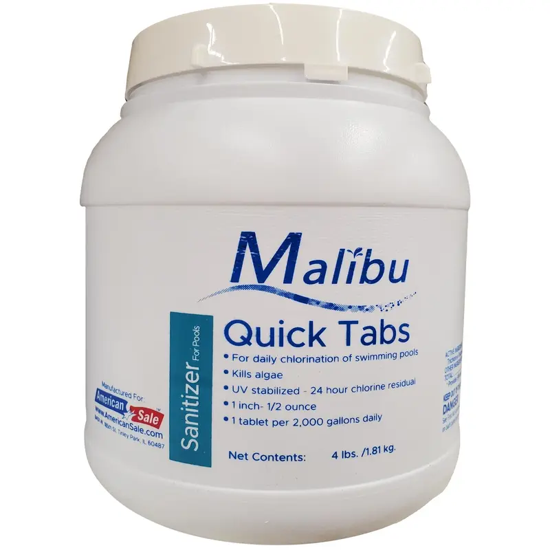 Malibu Quick Tabs Sanitizer for Pools