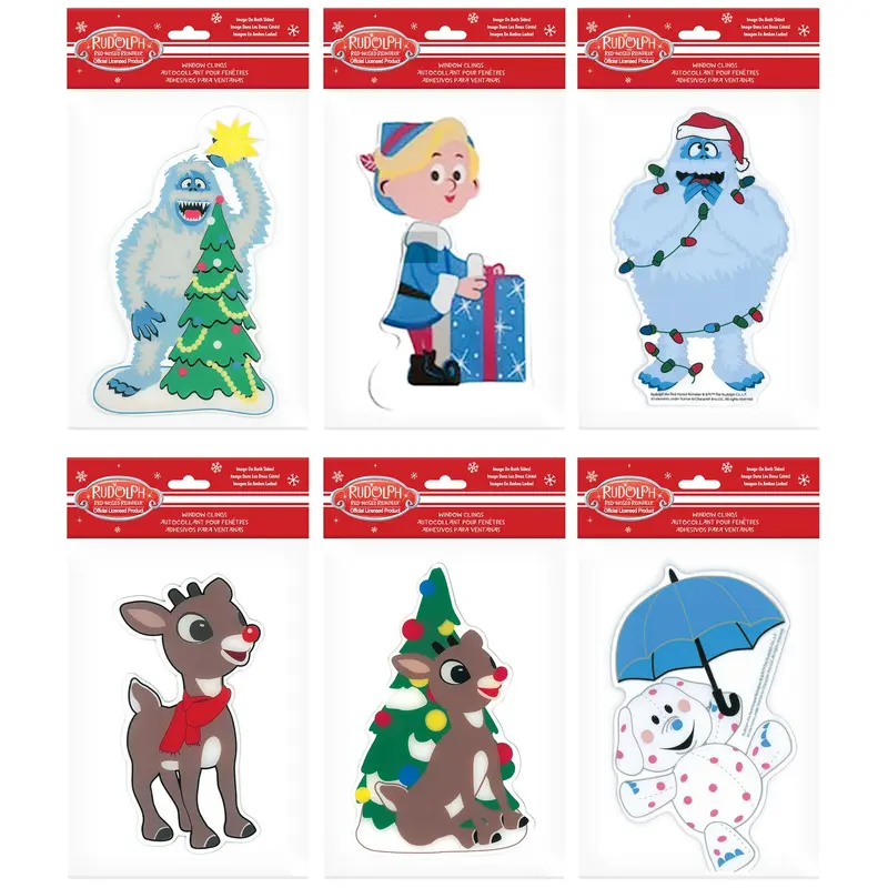 Rudolph the Red-Nosed Reindeer Gel Window Cling