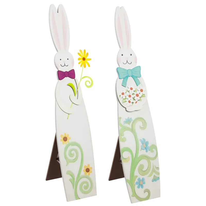 Spring Rabbit Porch Leaner