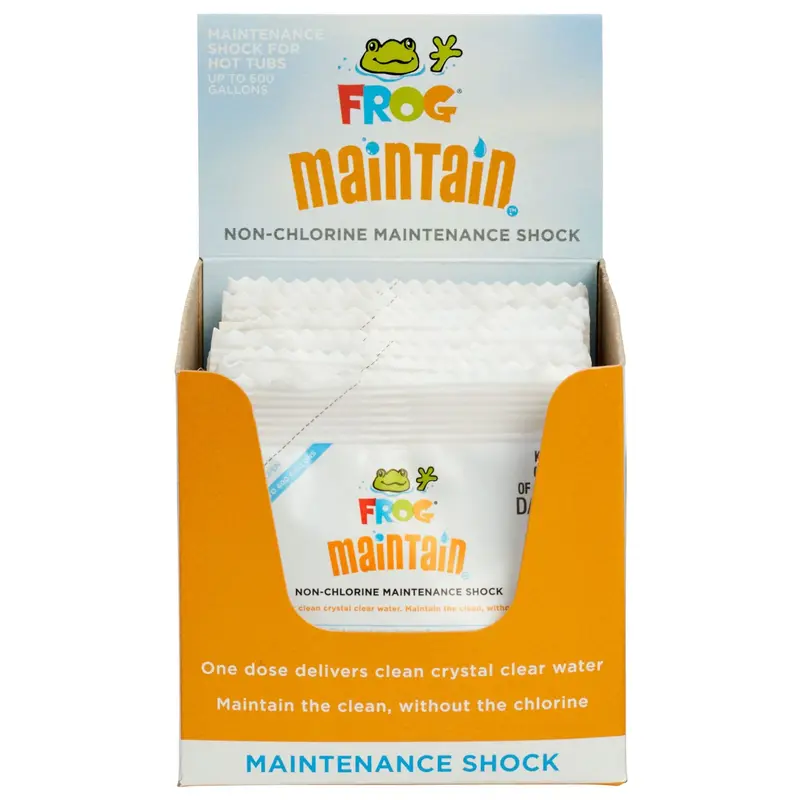 12-Pack of FROG Maintain Shock for Hot Tubs