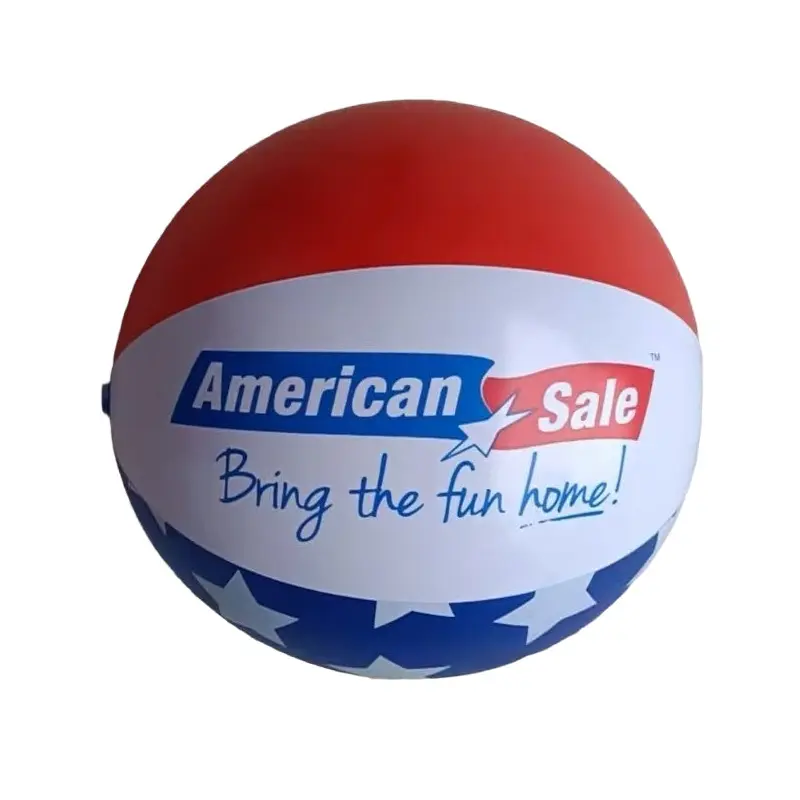 22" Inflatable Patriotic Stars and Stripes American Sale Beach Ball