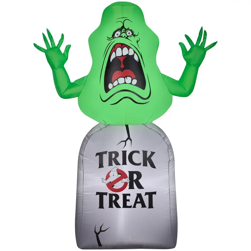 3.5' Airblown Ghostbusters Slimer on Tombstone Halloween Inflatable by Gemmy