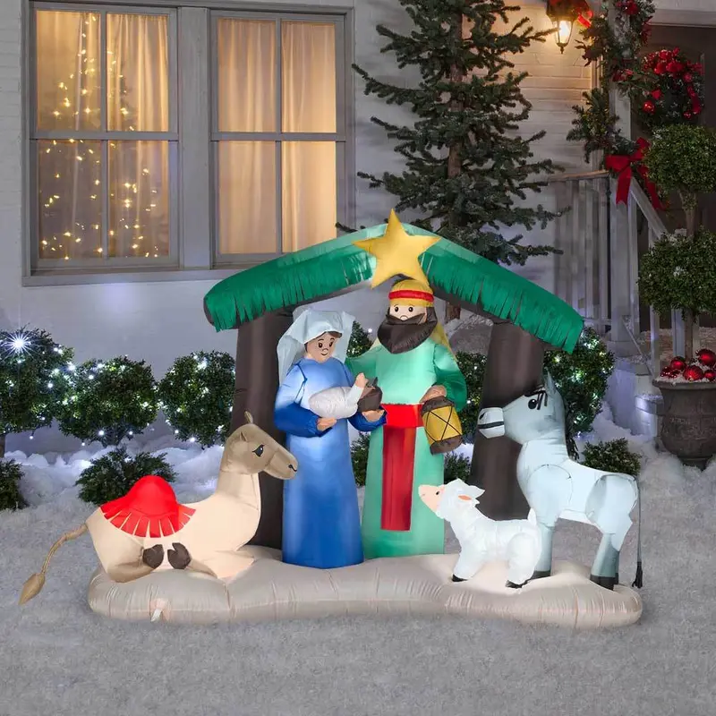 5' Airblown Inflatable Nativity Christmas Scene by Gemmy