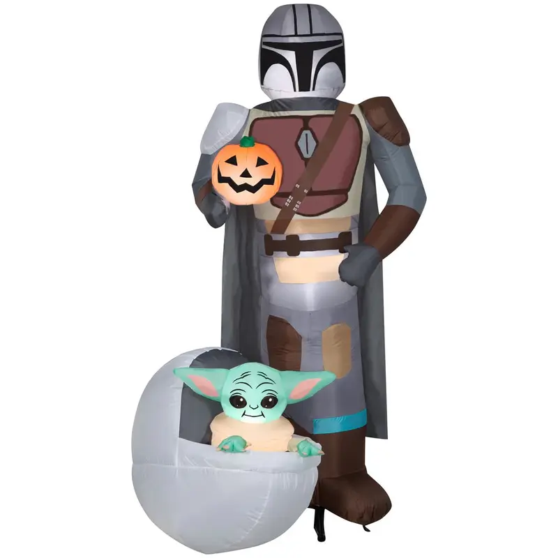 6.5' Airblown The Mandalorian and Grogu in Pod Halloween Inflatable