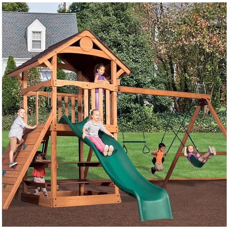 Adventure Outlook XL 1 Wooden Swing Set by Backyard Adventures