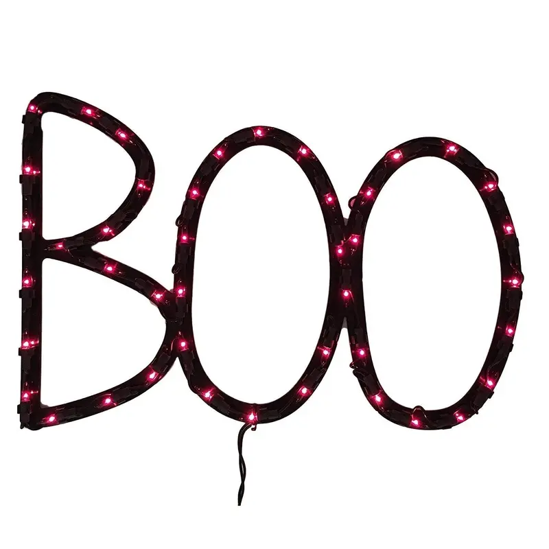 Halloween Lighted BOO Ornamental Silhouette