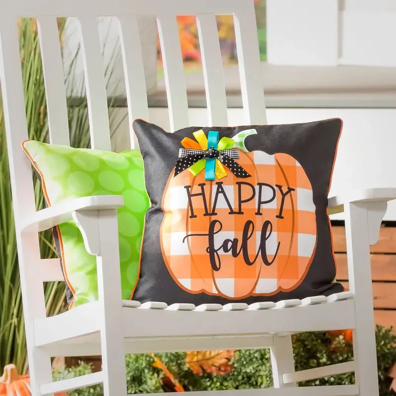 Happy Fall Pumpkin Interchangeable Pillow Cover