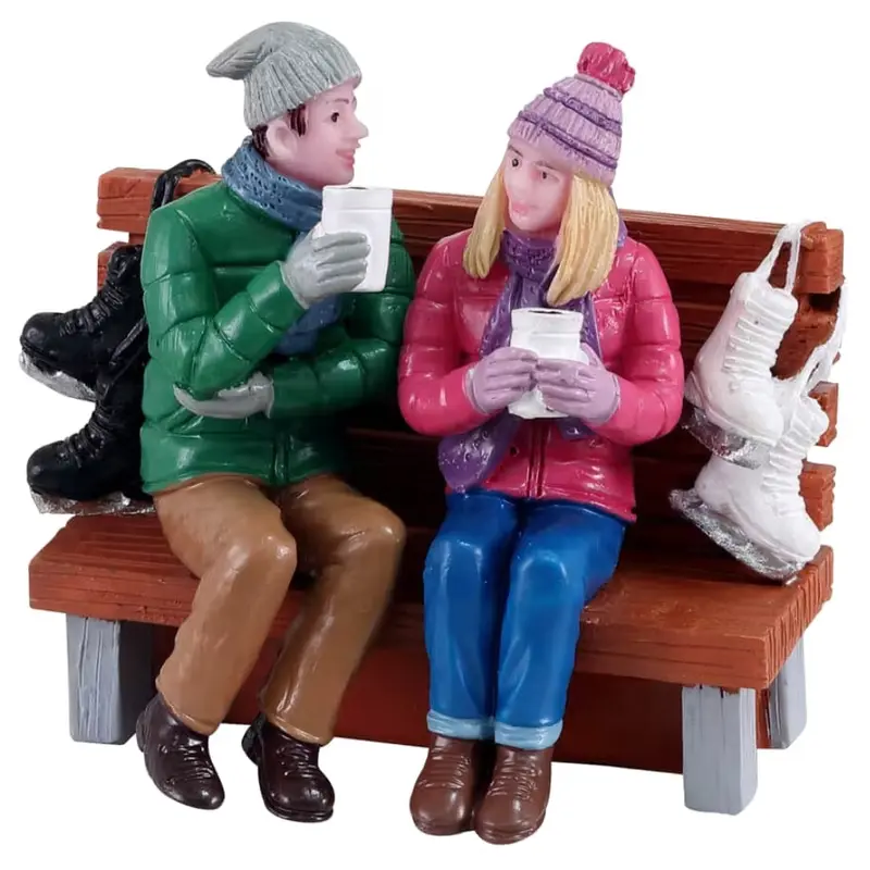 Lemax General Collectibles Figurine: Hot Cocoa Drinkers #12046