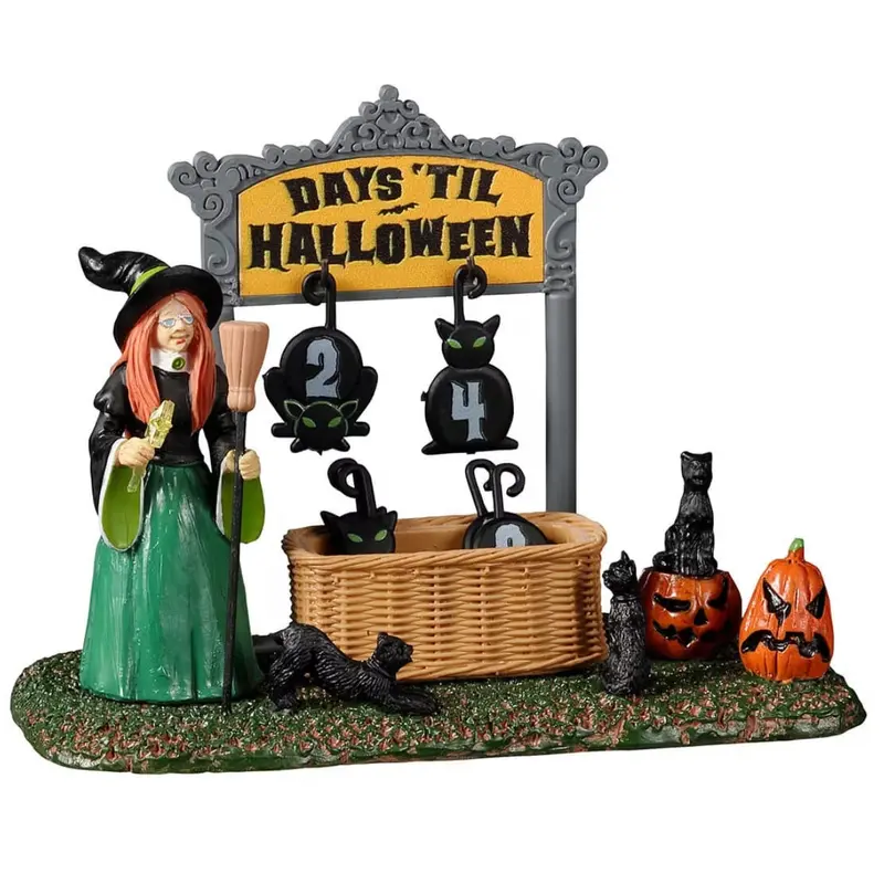 Lemax Spooky Town Black Cat Countdown #23585