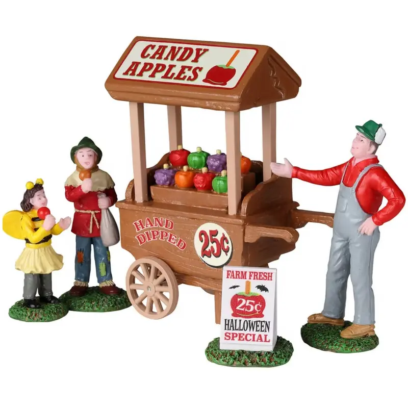 Lemax Spooky Town Candy Apple Cart, Set of 5 #22108