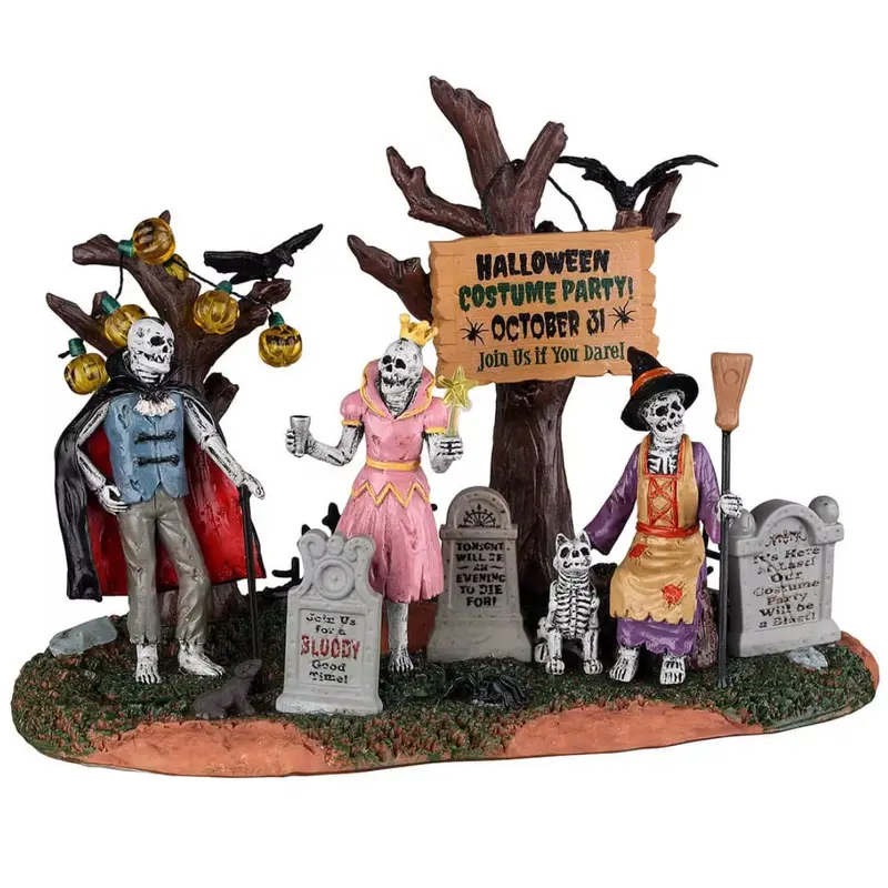 Lemax Spooky Town Graveyard Costume Party #23582
