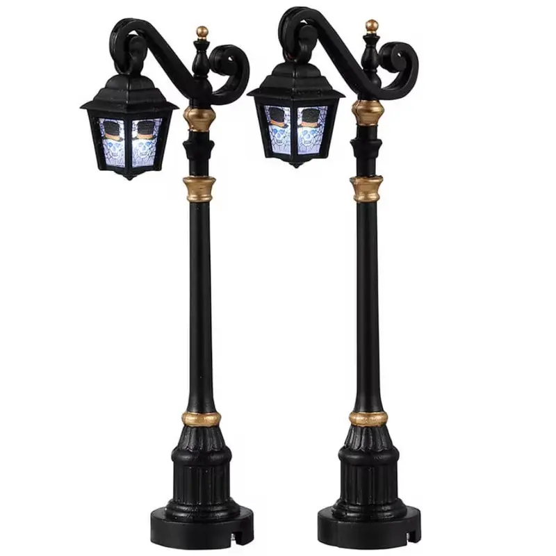 Lemax Spooky Town Skeleton Deco Lamp, Set of 2 #24987