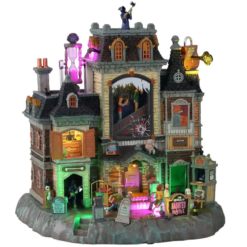 Lemax Spooky Town The Horrid Haunted Hotel #15725