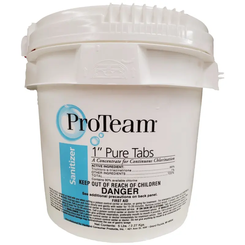 ProTeam 1" Pure Tabs Sanitizer for Pools - 5 lbs.