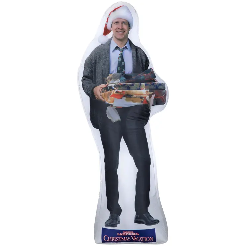 6' Airblown Photorealistic Clark Griswold with Presents Outdoor Inflatable