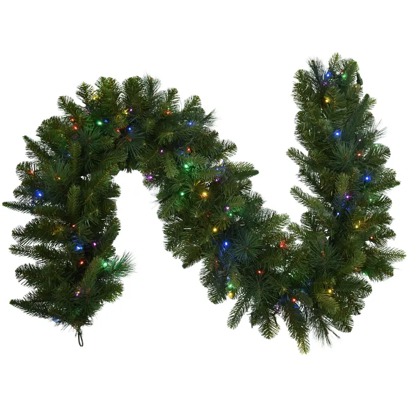 6' Bristol Spruce Decorative Pre-Lit Garland