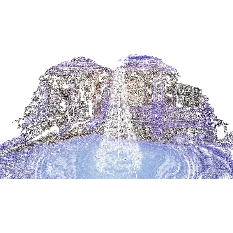 7' LED Spire Tree with Star Yard Art Decoration