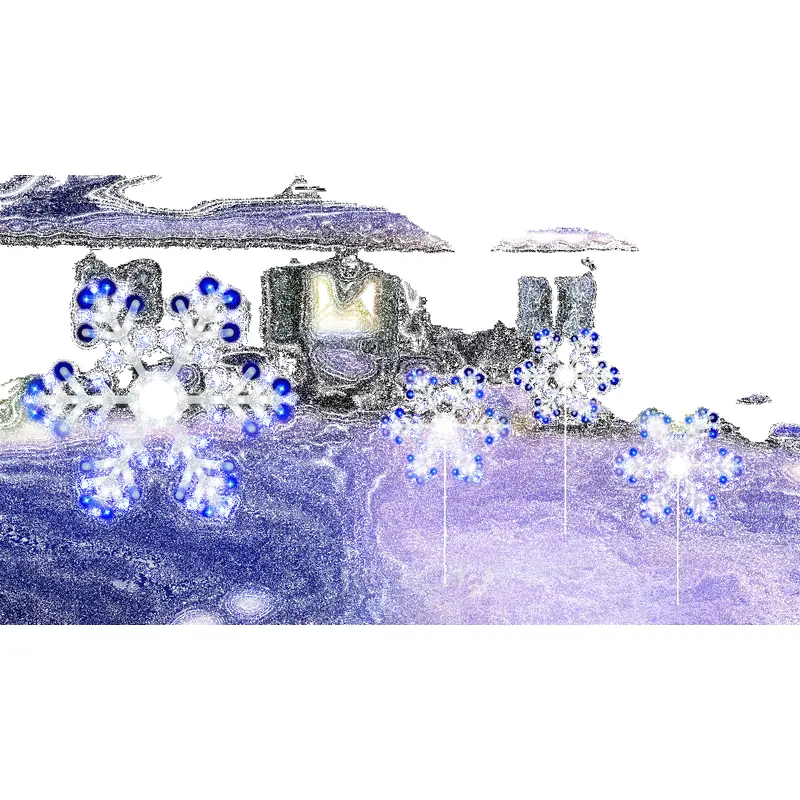 Hi-Vibrant LED Twinkling Snowflake Decoration