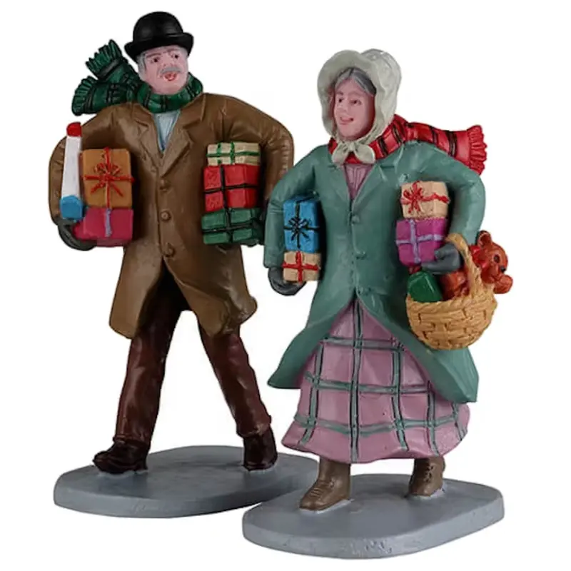 Lemax Caddington Village Figurines: Gifts for the Grandchildren, Set of 2 #22143