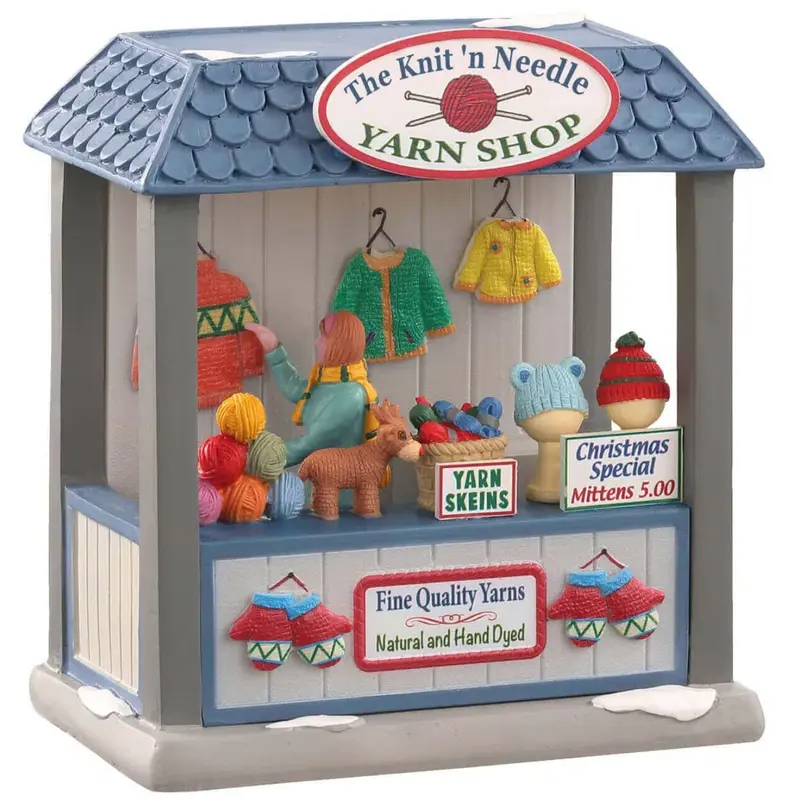 Lemax Caddington Village Table Piece: The Knit 'N Needle Yarn Shop #04760