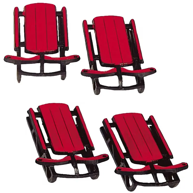 Lemax Vail Village Accessories: Sled, Set of 4 #34948