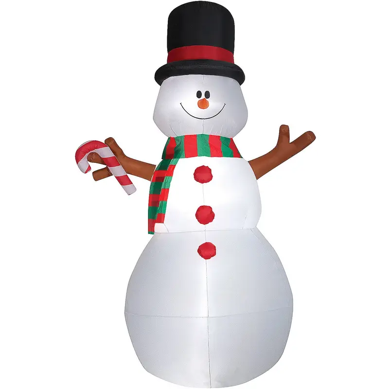10' Inflatable Swiveling Snowman Outdoor Yard Decoration