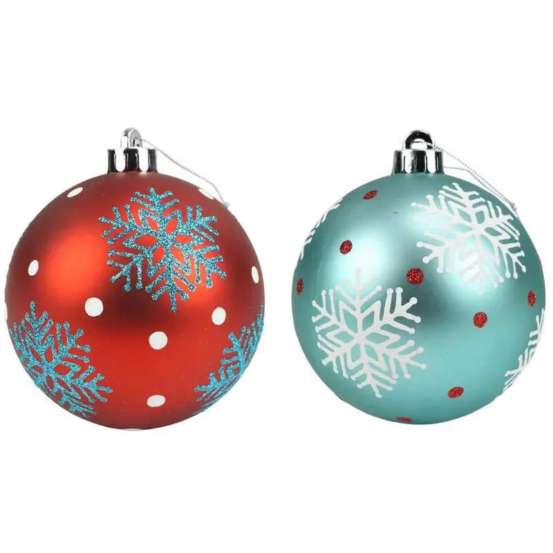 120MM Snowflake Polka Dot Ball Ornament