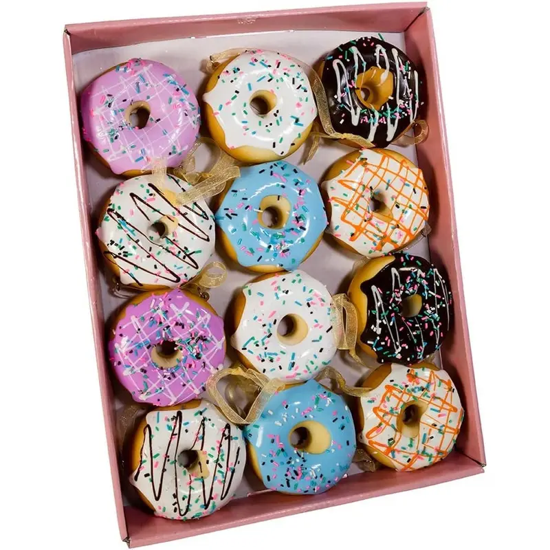 2.75" Frosted Donut Ornament