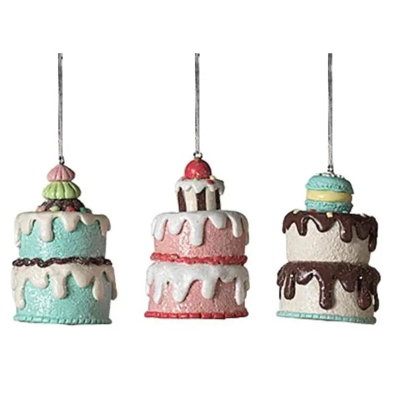 3.5" Holiday Cake Ornament