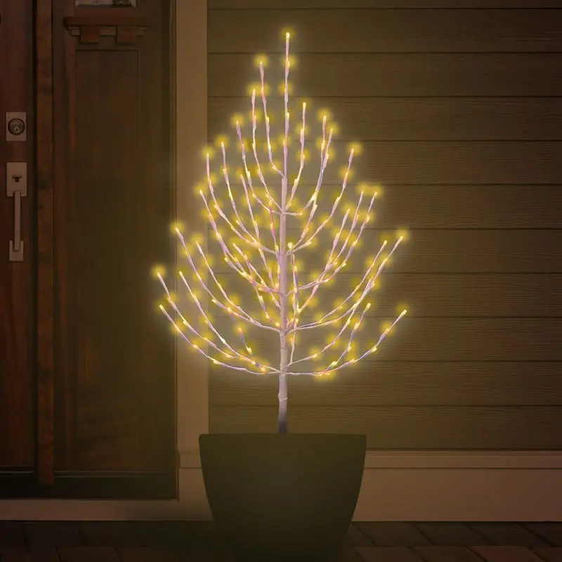 3' Twig Tree Decoration with Twinkling 5MM LED Lights