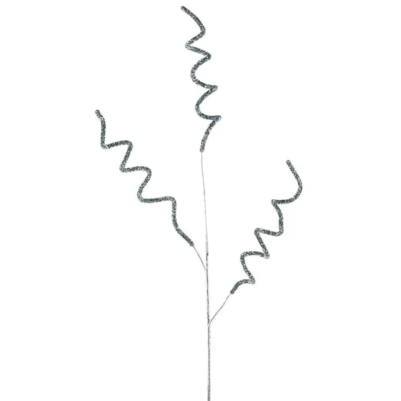 33" Light Blue Diamond Spiral Spray