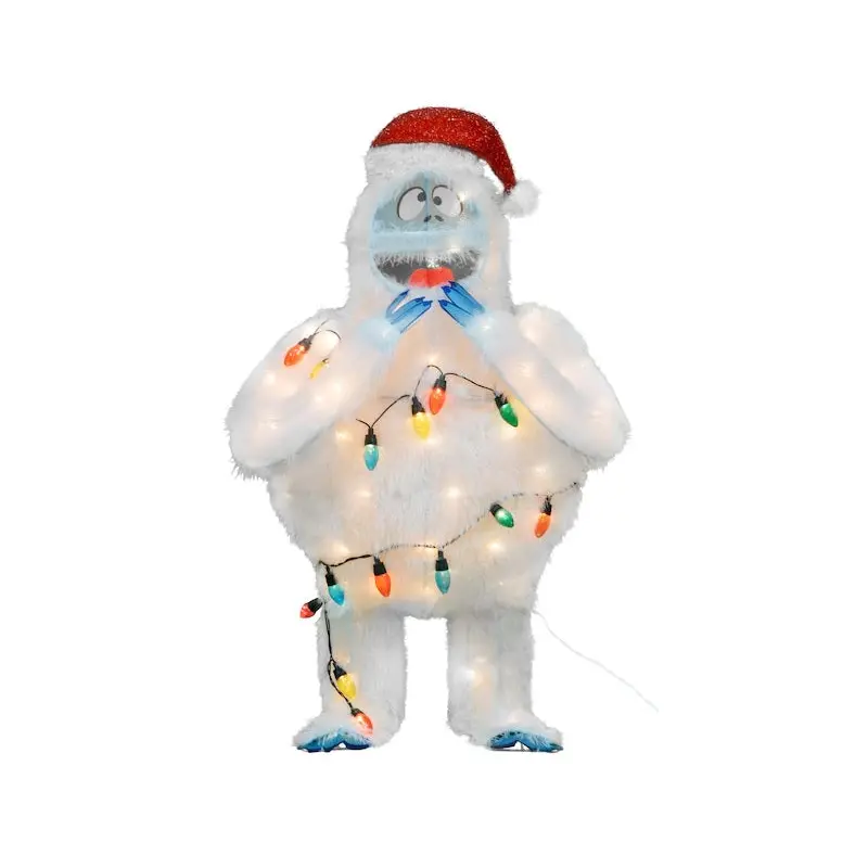 3D Lighted Soft Tinsel Bumble Sculpture