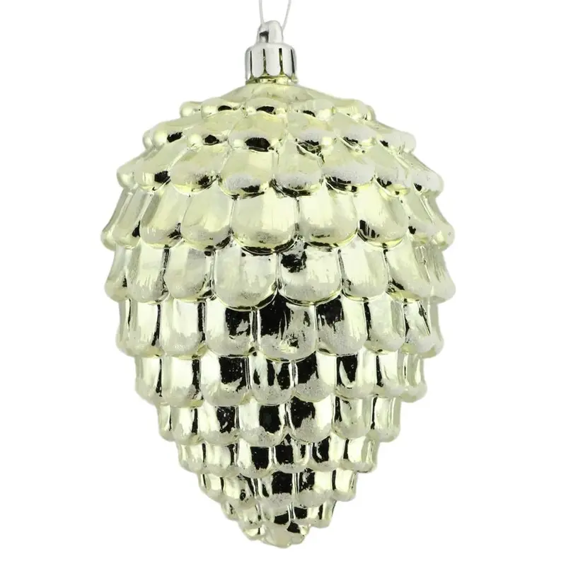 4.5" Gold Pine Cone Ornament