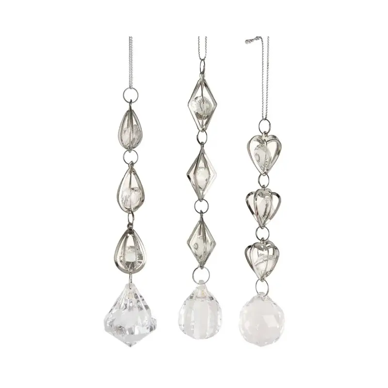 4.8" Clear Acrylic Dangle Ornament