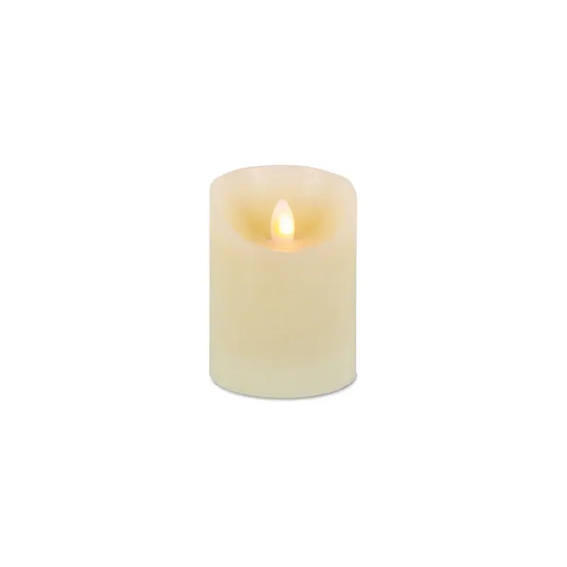 4" Battery-Operated Flameless LED Candle with Timer