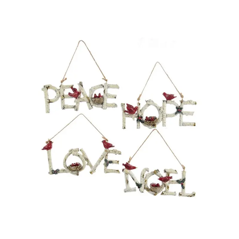 6.25" Birch Word Ornament