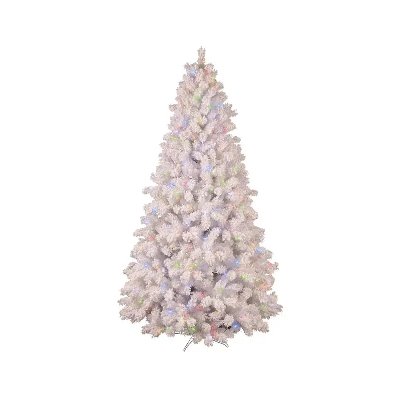 7.5' Snowy Devon Fir Pre-Lit Artificial Christmas Tree