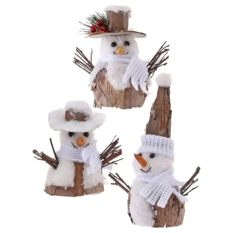 Natural Snowman Ornament