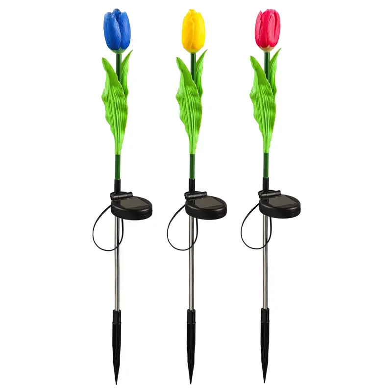 Solar Artificial Floral Garden Stake