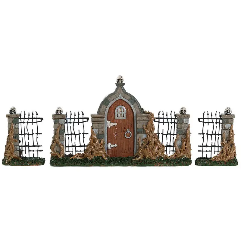 Lemax Spooky Town Bramble Gate, Set of 3 #84343