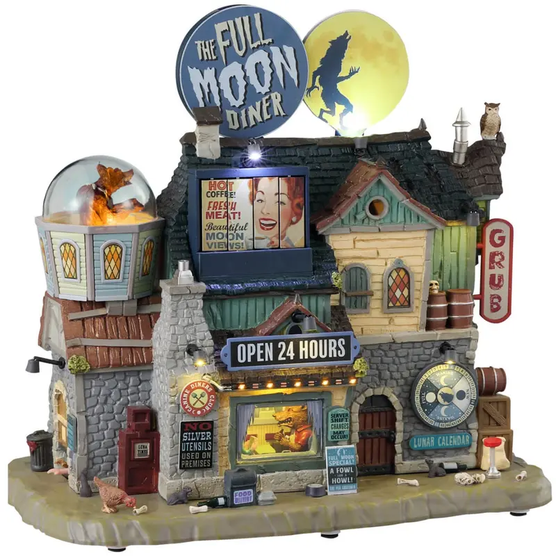 Lemax Spooky Town The Full Moon Diner #35012