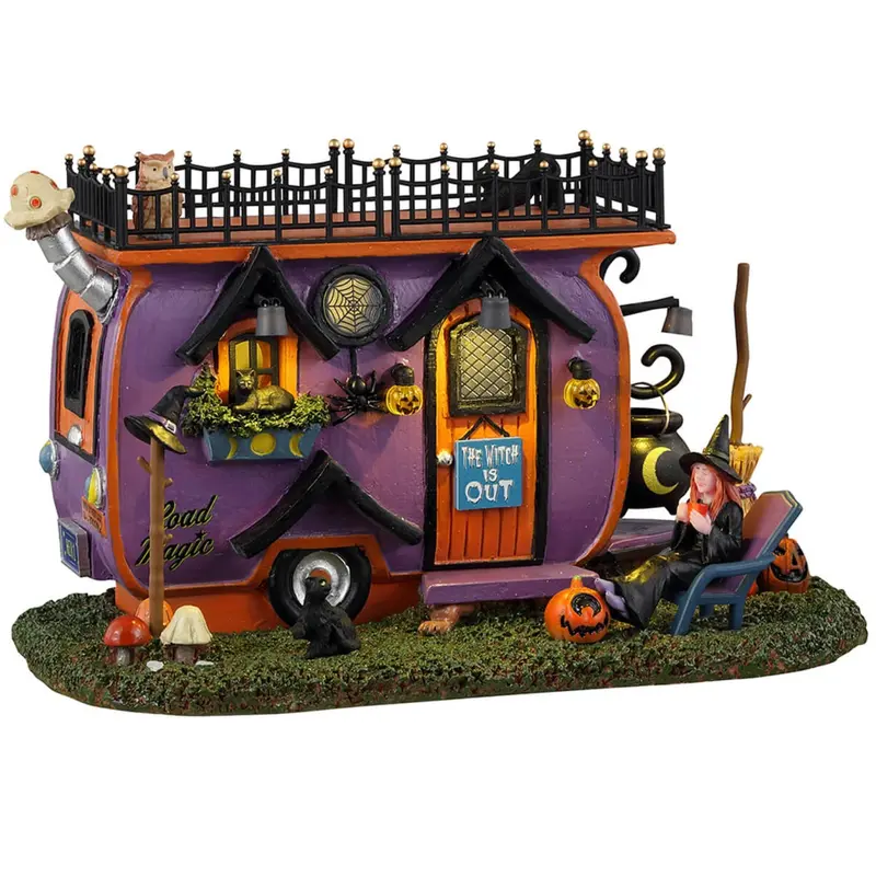 Lemax Spooky Town Witch Vanlife #34066