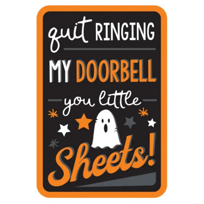 Lighted Shimmer Doorbell Halloween Decoration
