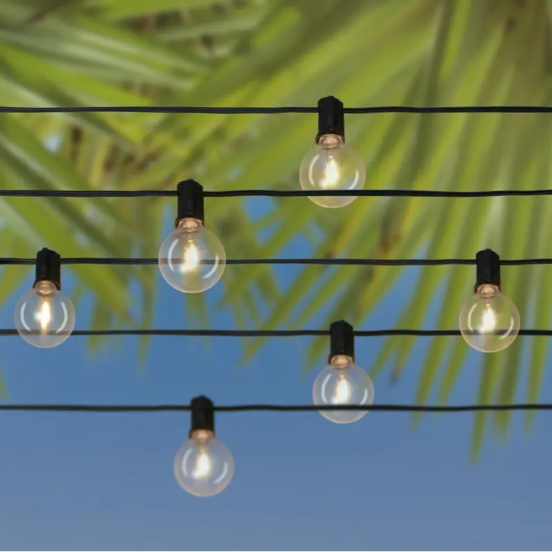 Set of 20 Professional Grade Solar Powered LED G40 Lights