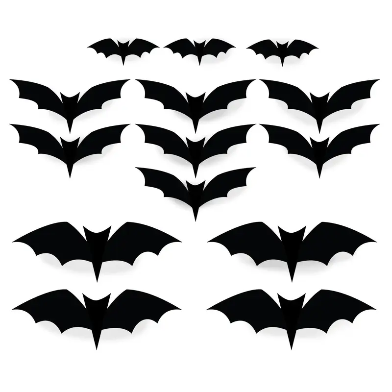 Set of 24 PVC Bats for Decorating